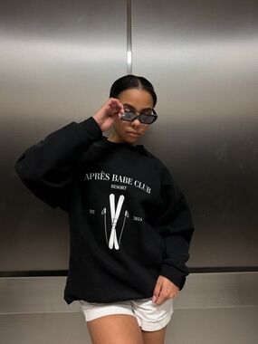 Brunette The Label Apres Babe Club Resort EST 2014 Crewneck